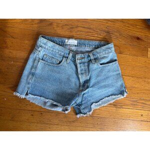 American Apparel Women's Denim High Shorts (Size 26)